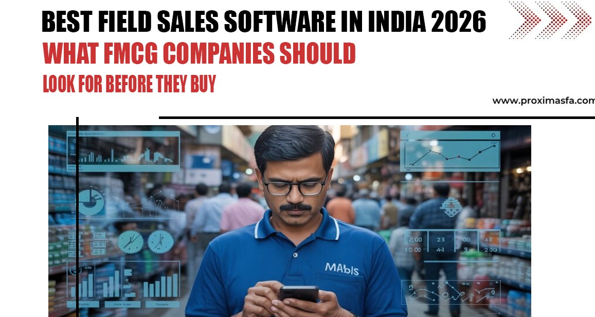 FMCG field sales software dashboard used by sales rep in India