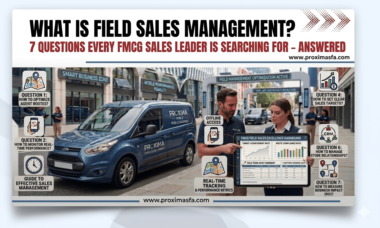 Field sales management software helping FMCG sales leaders track team performance and increase sales